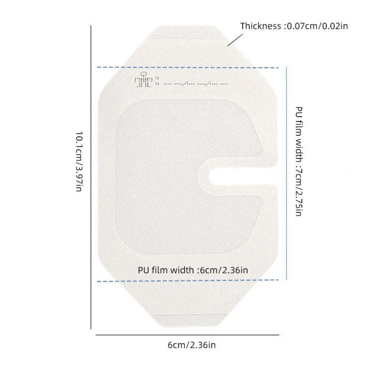 10pcs /Pack Transparent Dressing Waterproof Adhesive Clear Bandages 6x7cm