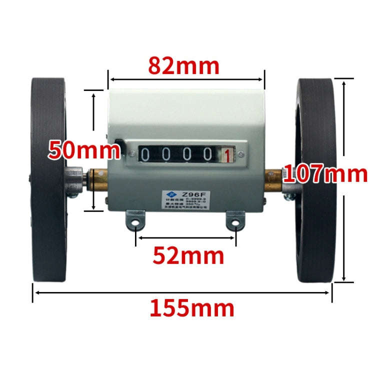 High-precision Mechanical Meter/Yard Counter For Roller-type Textile Machines, Specification: Z96...