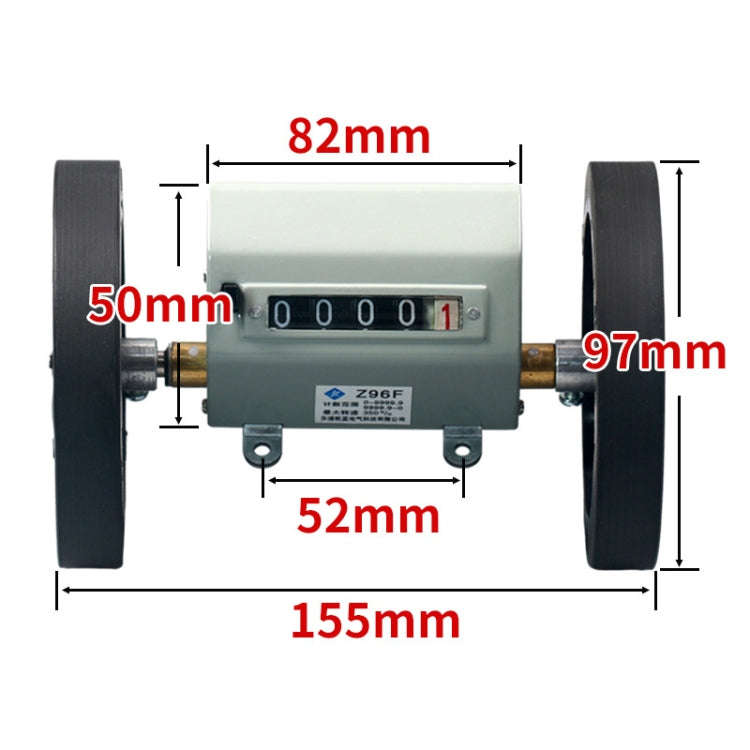 High-precision Mechanical Meter/Yard Counter For Roller-type Textile Machines, Specification: Z96...