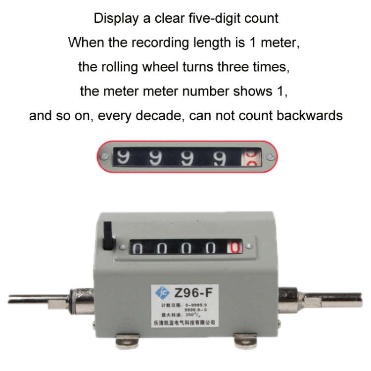 High-precision Mechanical Meter/Yard Counter For Roller-type Textile Machines, Specification: Z96...