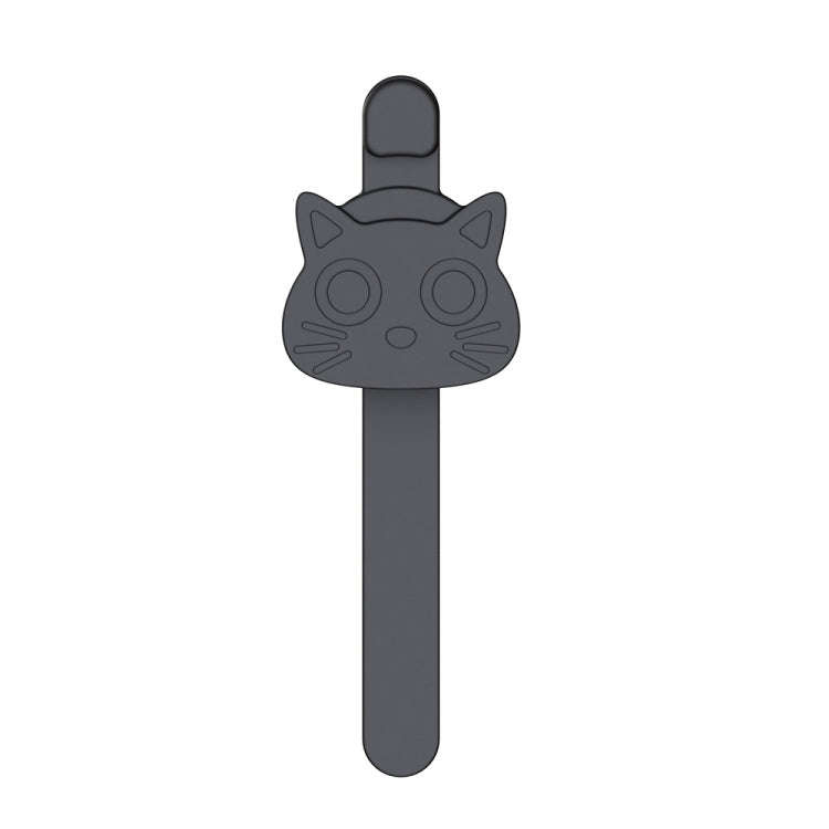 Silicone Magnetic Bookmark Follows The Page Turning Reading Auxiliary Tools(Black)