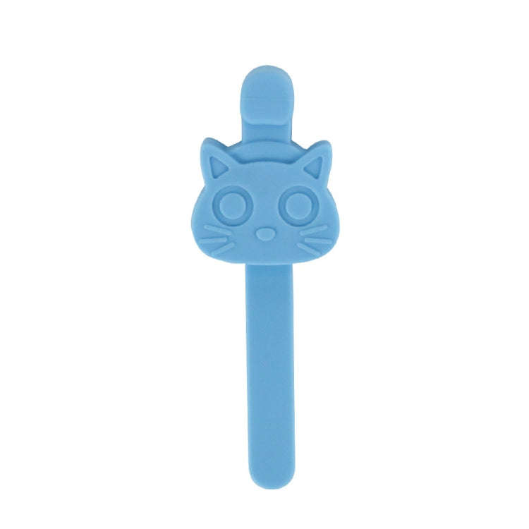 Silicone Magnetic Bookmark Follows The Page Turning Reading Auxiliary Tools(Blue)