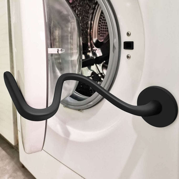 Universal Flexible Magnetic Washing Machine Door Stopper Front Load Washer Door Prop 43mm Black