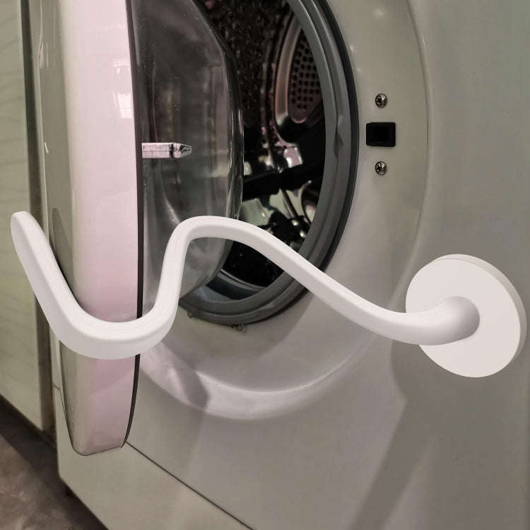 Universal Flexible Magnetic Washing Machine Door Stopper Front Load Washer Door Prop 66mm White