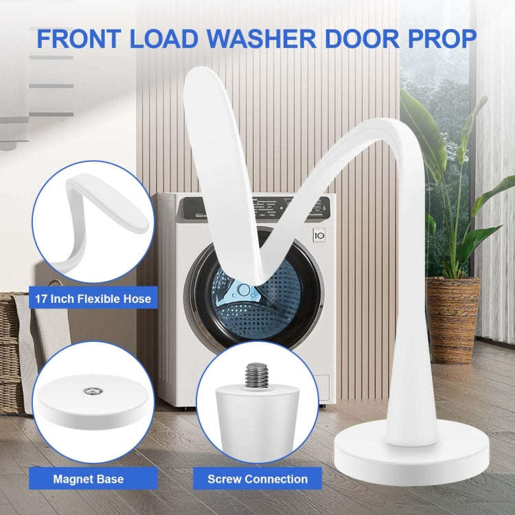 Universal Flexible Magnetic Washing Machine Door Stopper Front Load Washer Door Prop 66mm White