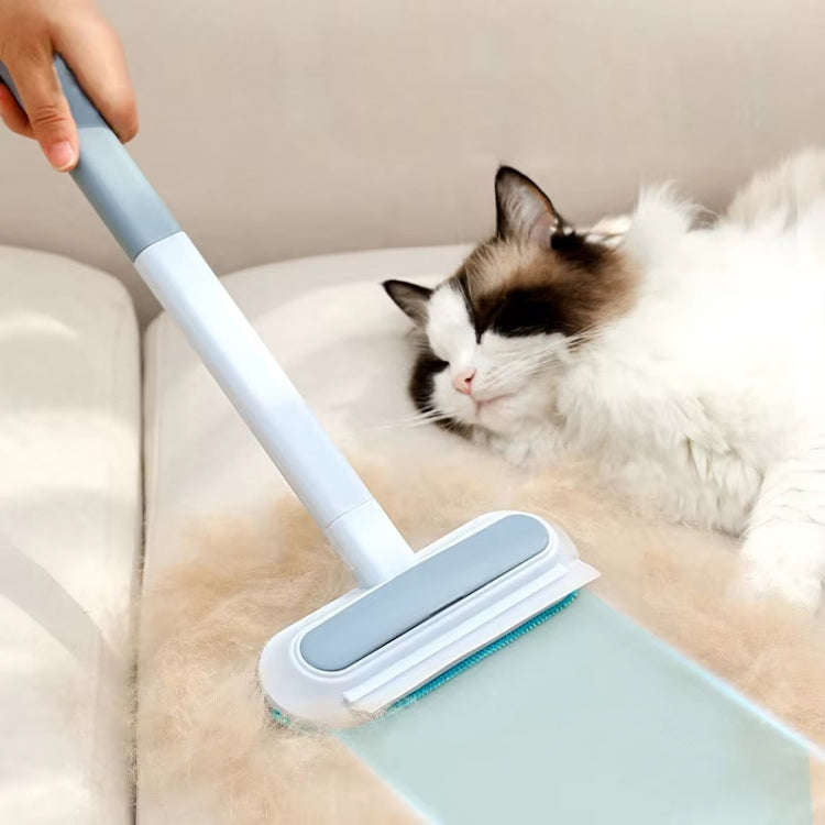 Multi-function Hair Brush Pet Cats Sticky Hair Remover Carpet Bed Hair Gauze Window Cleaner(Blue)