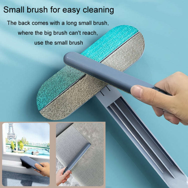 Multi-function Hair Brush Pet Cats Sticky Hair Remover Carpet Bed Hair Gauze Window Cleaner(Blue)