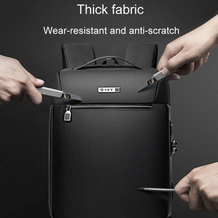 SKV B20453 Men Business Casual Multifunctional Double Shoulder Bag Large Capacity Laptop Backpack...