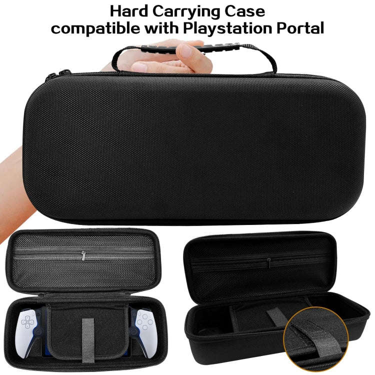 For PS Portal Game Consoles EVA Shockproof Waterproof Storage Bag(Black)