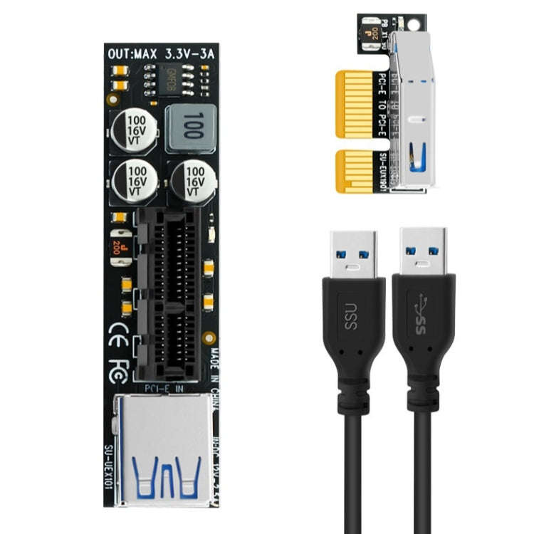 SSU PCI-E To X1 Interface Extension Cable, Length: 1m