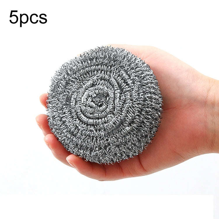 5pcs /Pack 30g Steel Wool Ball Scrubber for Dishes, Pots, Pans, and Ovens Cleaning