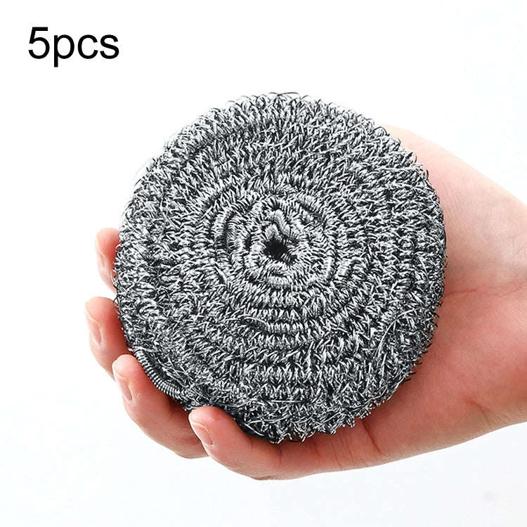 5pcs /Pack 40g Steel Wool Ball Scrubber for Dishes, Pots, Pans, and Ovens Cleaning