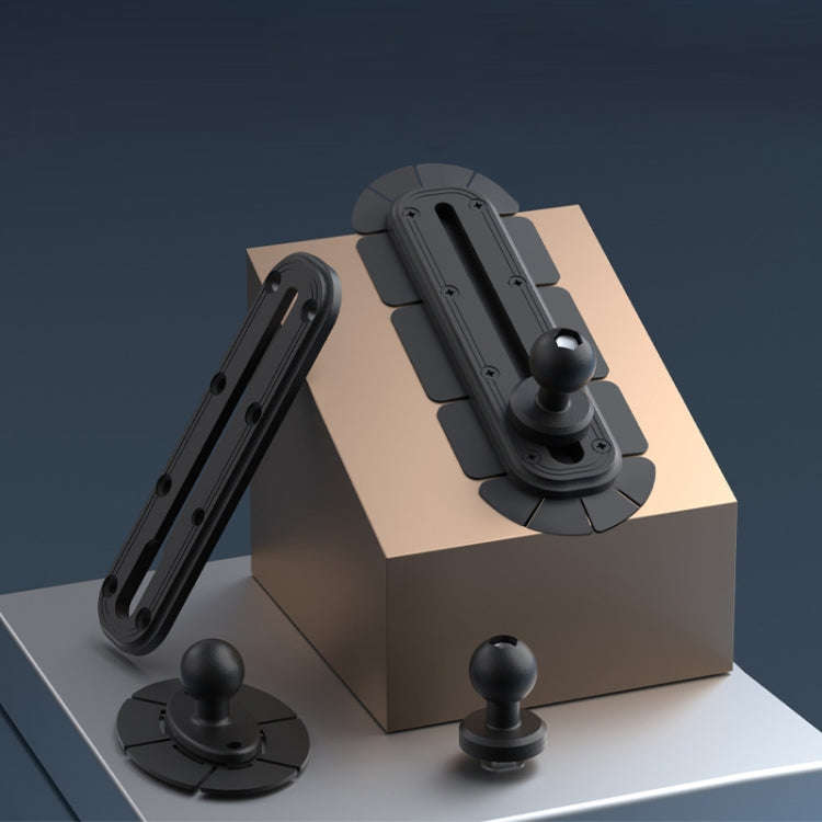 SUV Car Modified Central Control Bracket Base Slider, Specifications: Paste Elliptical Base