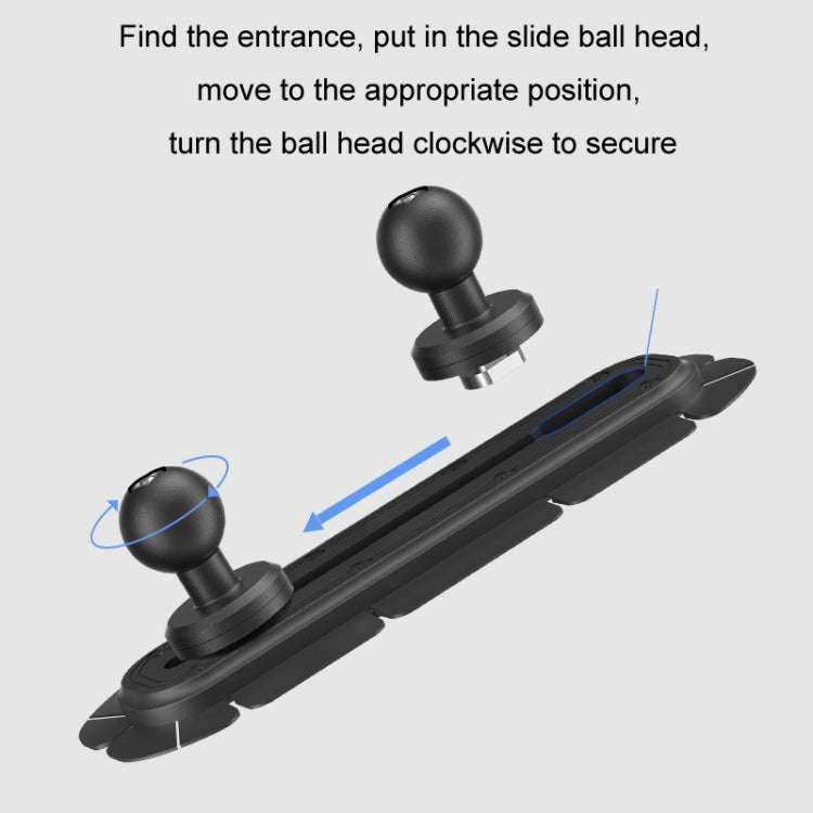 SUV Car Modified Central Control Bracket Base Slider, Specifications: Paste Elliptical Base