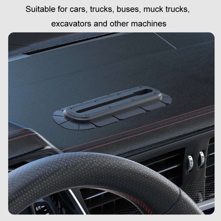 SUV Car Modified Central Control Bracket Base Slider, Specifications: Paste Elliptical Base
