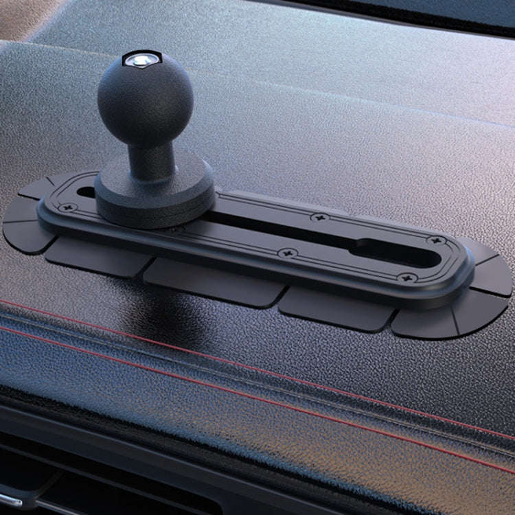 SUV Car Modified Central Control Bracket Base Slider, Specifications: Paste Elliptical Base