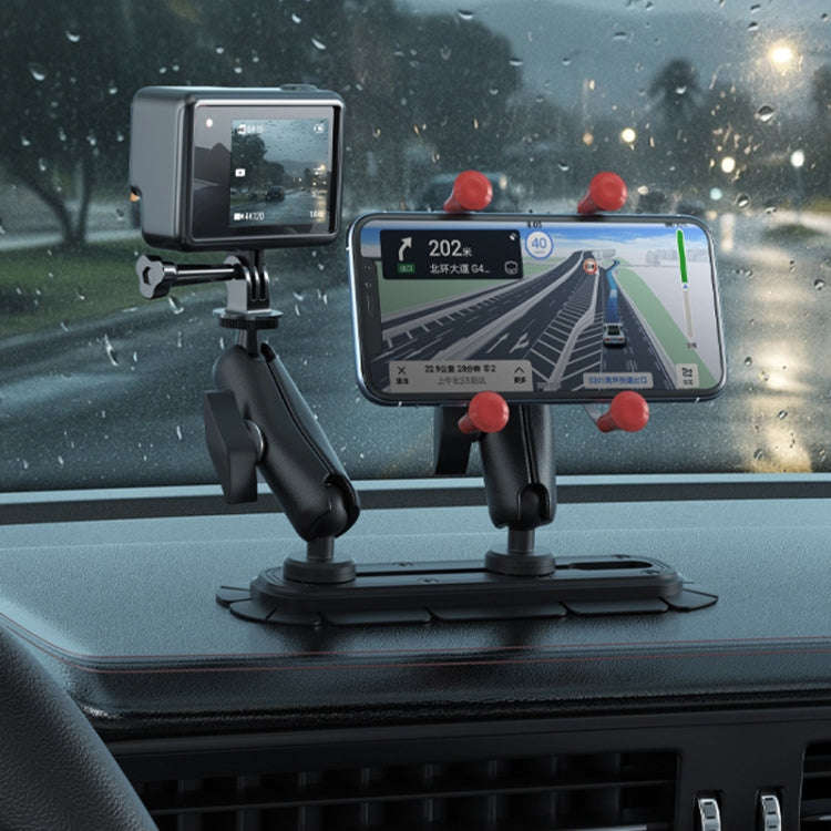SUV Car Modified Central Control Bracket Base Slider, Specifications: Paste Elliptical Base
