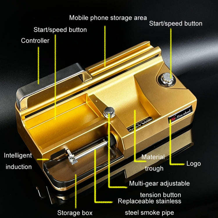 8.0 / 6.5 / 5.5mm Automatic 3-In-1 Smart Cigarette Roller US Plug(Silver)