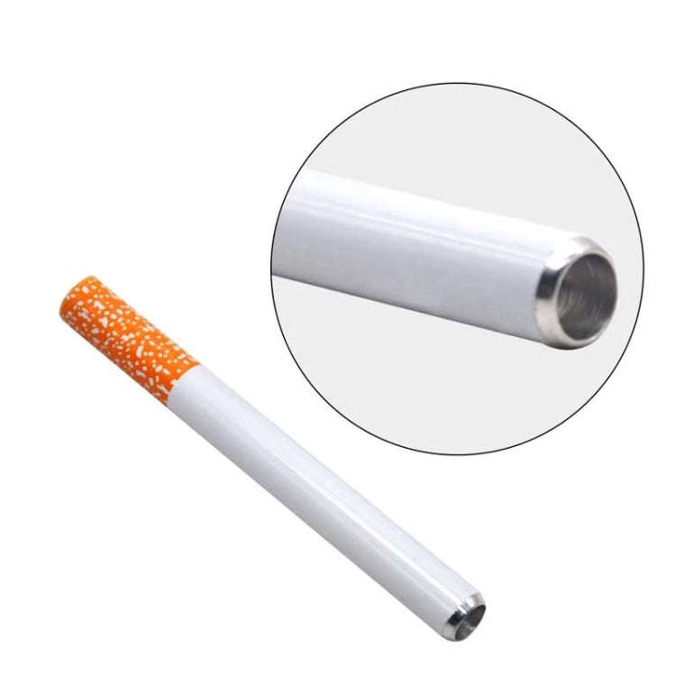 78mm 3pcs Aluminum Alloy Cigarette Shape Mini Metal Pipe Smoking Accessories