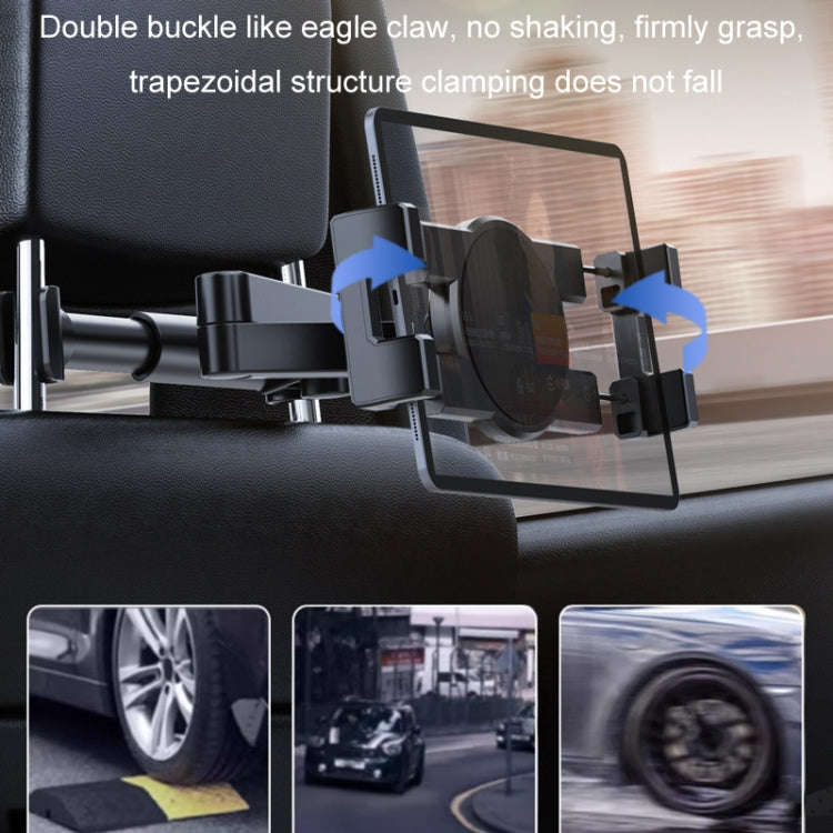 Car Seat Backrest Mobile Phone Tablet Holder, Model: A081+X159