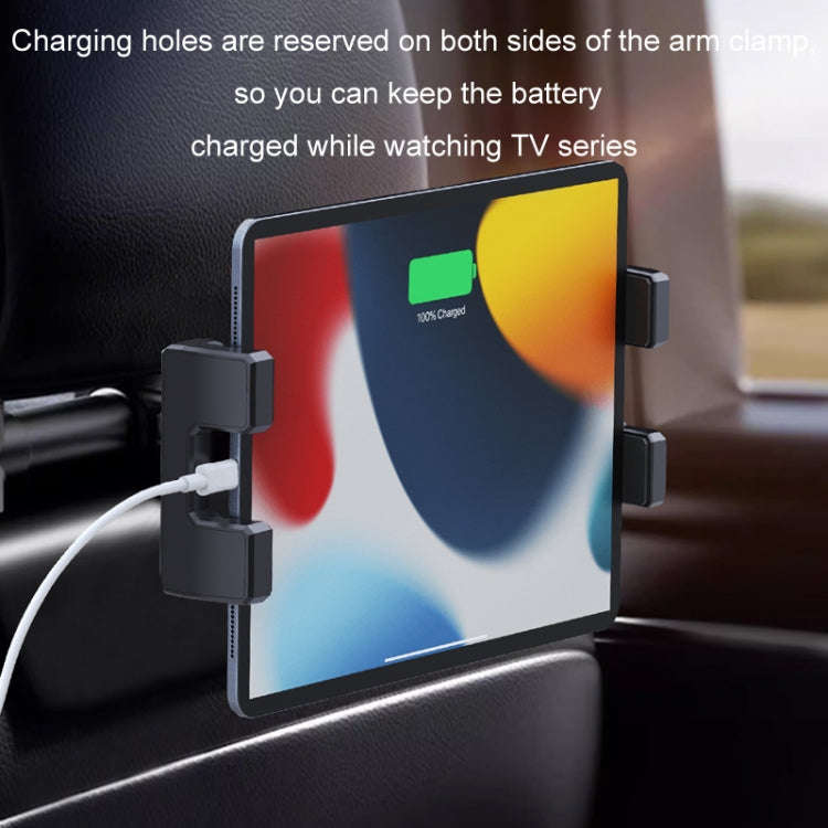 Car Seat Backrest Mobile Phone Tablet Holder, Model: A081+X159