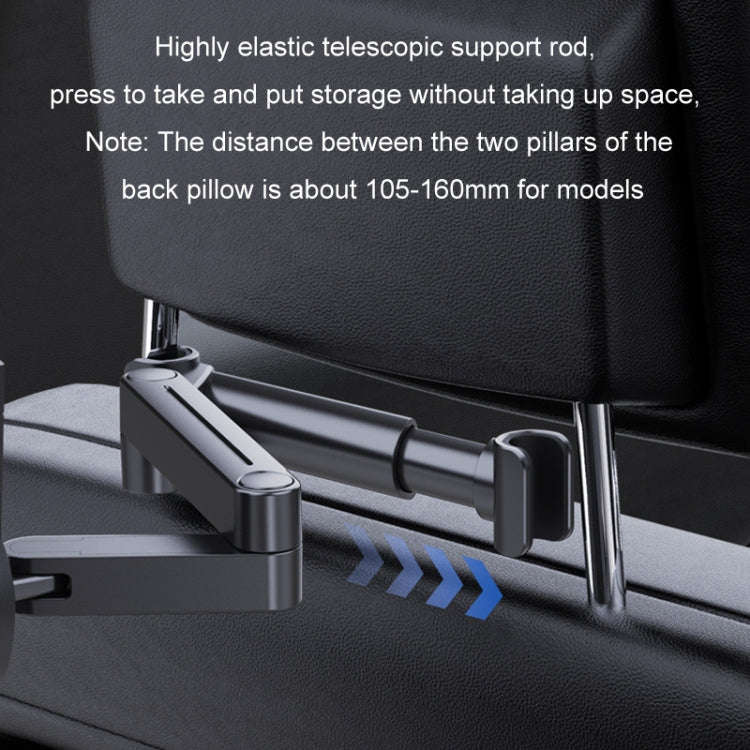 Car Seat Backrest Mobile Phone Tablet Holder, Model: A081+X159