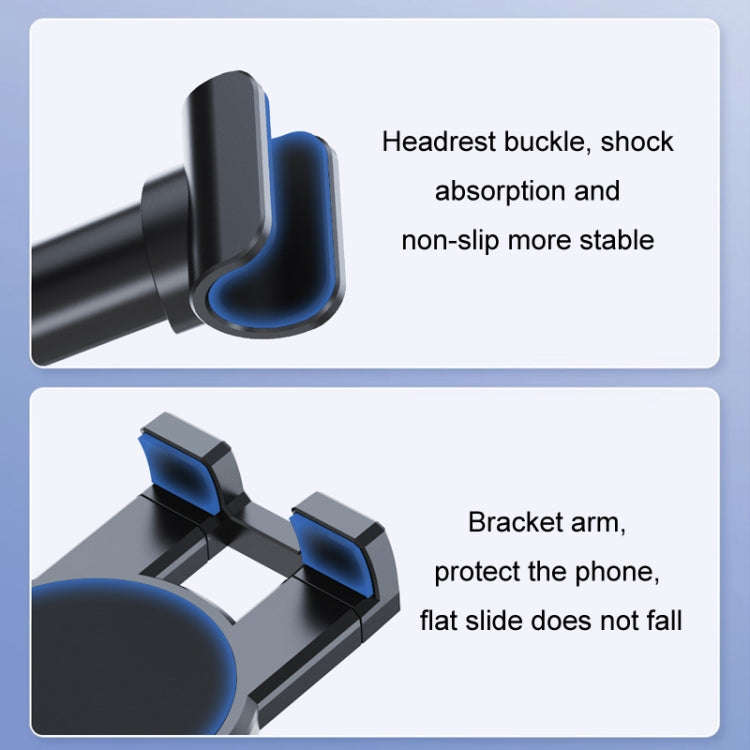 Car Seat Backrest Mobile Phone Tablet Holder, Model: A081+X159