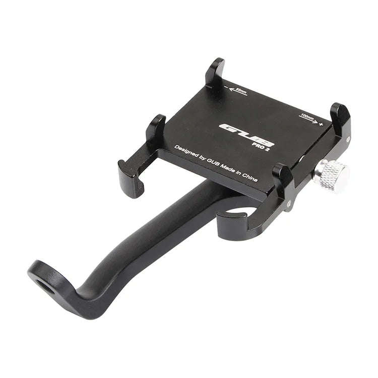 GUB PRO2 Aluminium Alloy 360 Degree Rotating Motorcycle Phone Holder(Black)