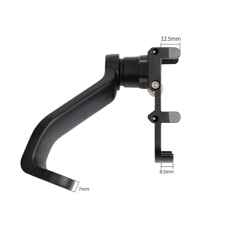GUB PRO2 Aluminium Alloy 360 Degree Rotating Motorcycle Phone Holder(Black)