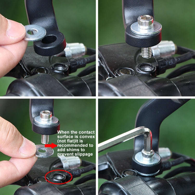 GUB PRO2 Aluminium Alloy 360 Degree Rotating Motorcycle Phone Holder(Black)