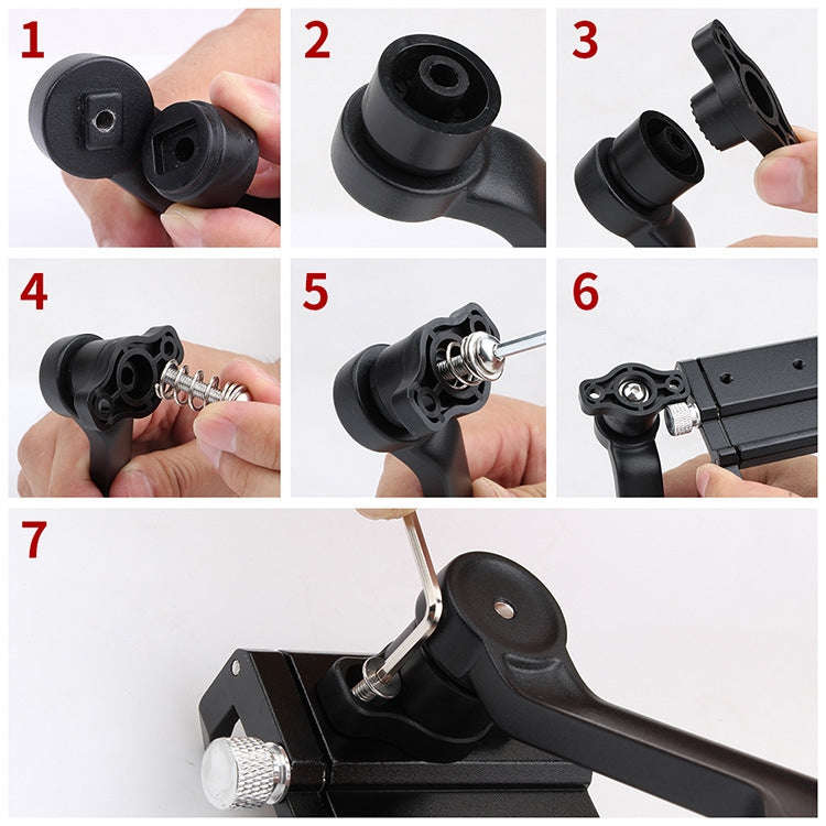GUB PRO2 Aluminium Alloy 360 Degree Rotating Motorcycle Phone Holder(Black)