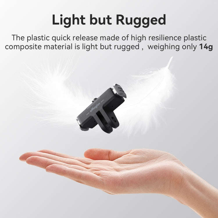 For GoPro HERO13 Black aMagisn Magnetic Quick-release Base Plastic  Adapter Accessories
