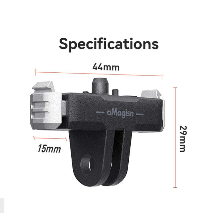 For GoPro HERO13 Black aMagisn Magnetic Quick-release Base Plastic  Adapter Accessories