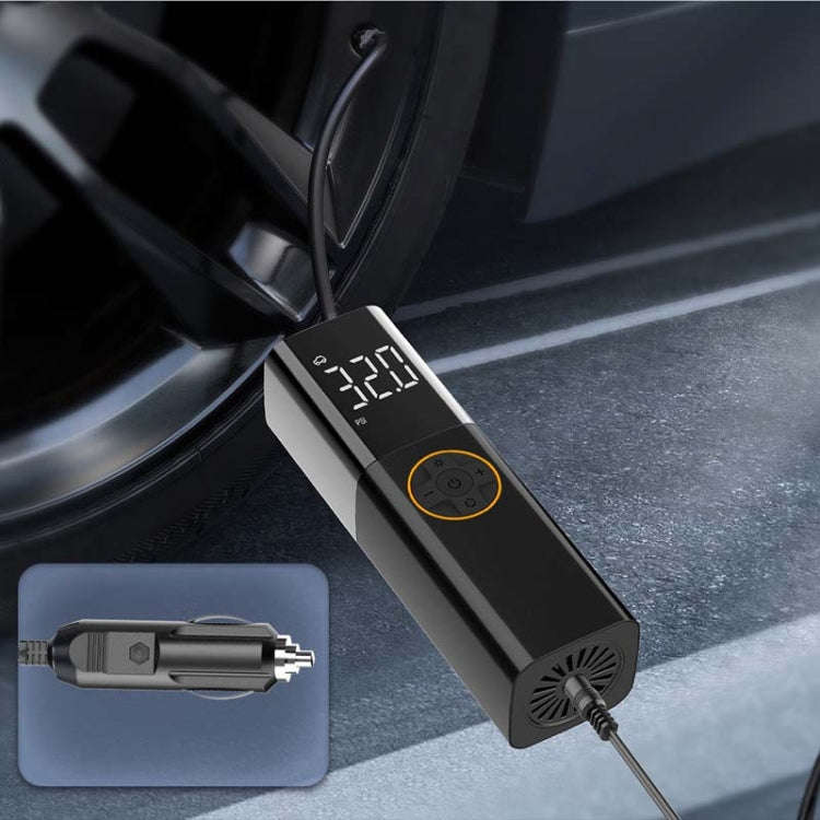 Car Portable Multifunctional Intelligent Digital Display Inflatable Pump(Black)