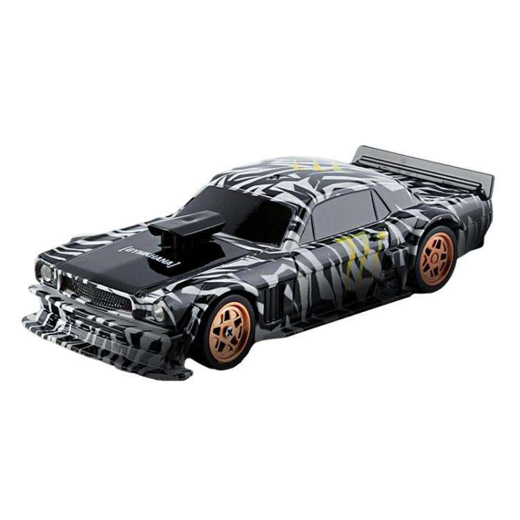 1:43 Full Scale Mini 4WD Drifting Charging Remote Control Car, Color: 4301G Black Mustang With Gy...