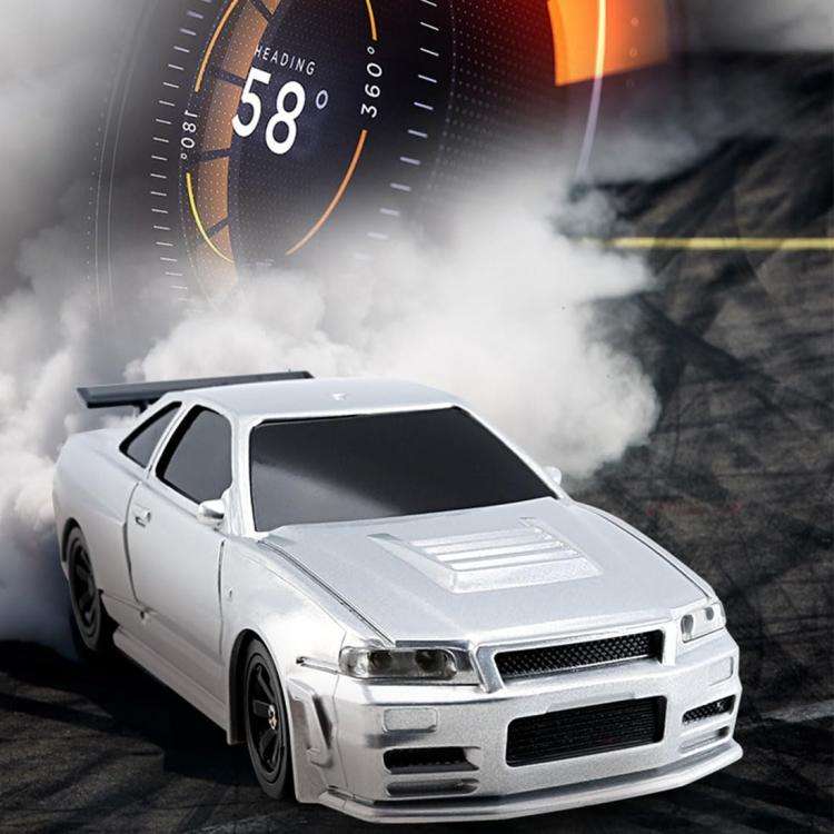 1:43 Full Scale Mini 4WD Drifting Charging Remote Control Car, Color: 4303G Orange 911 With Gyros...