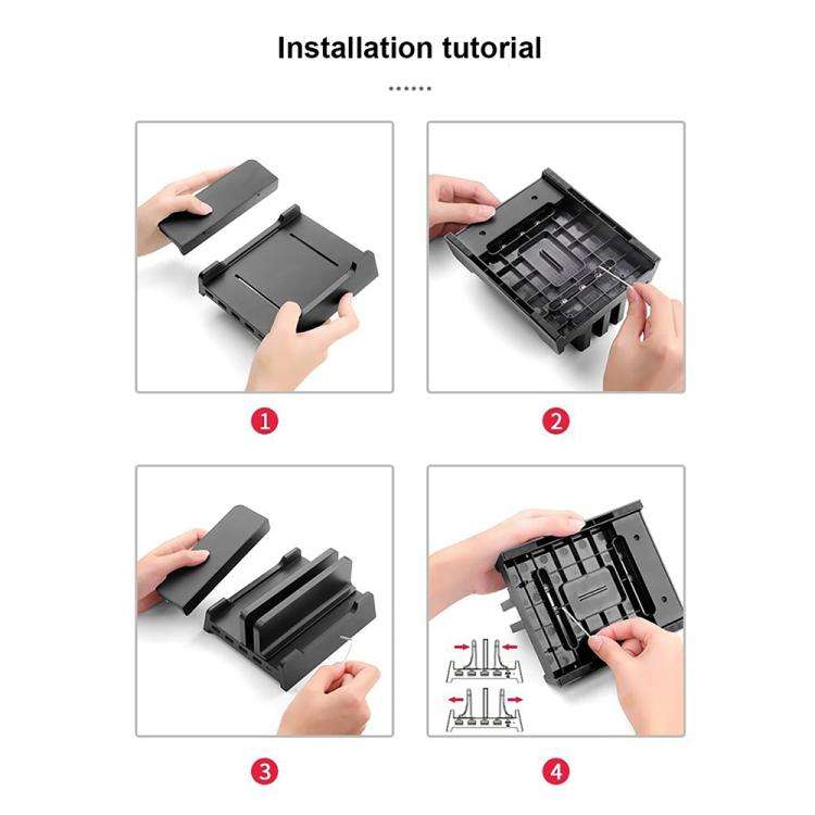 Vaydeer Multifunctional Dual-Slot Laptop Tablet Vertical Storage Stand, Spec: Basic Model