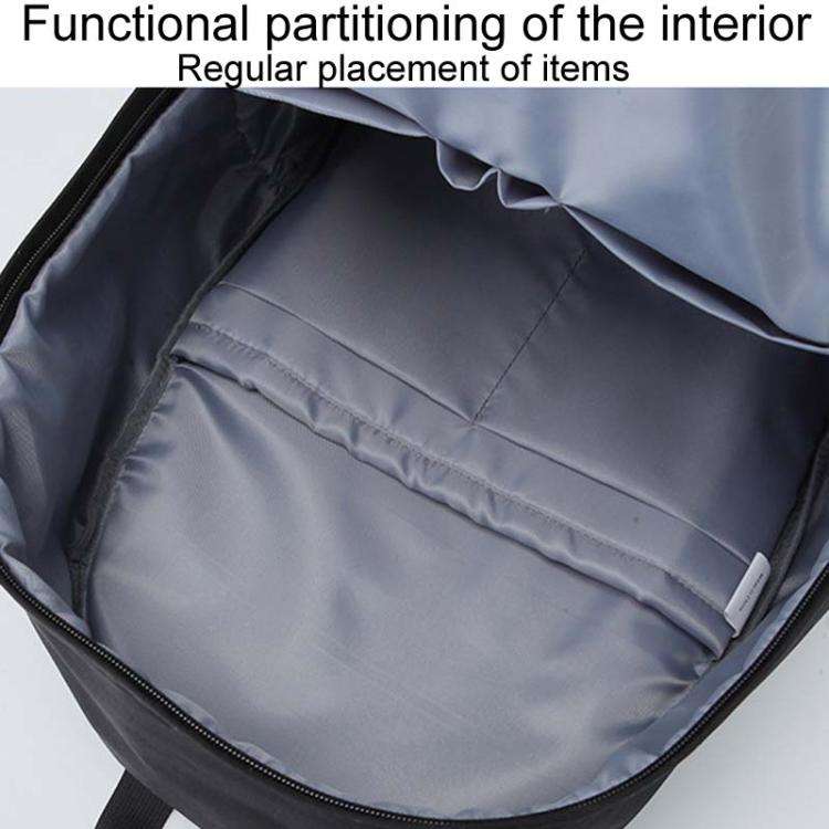 SKV SKV009 Outdoor Casual Double Shoulder Bag Large Capacity Laptop Backpack(Black)