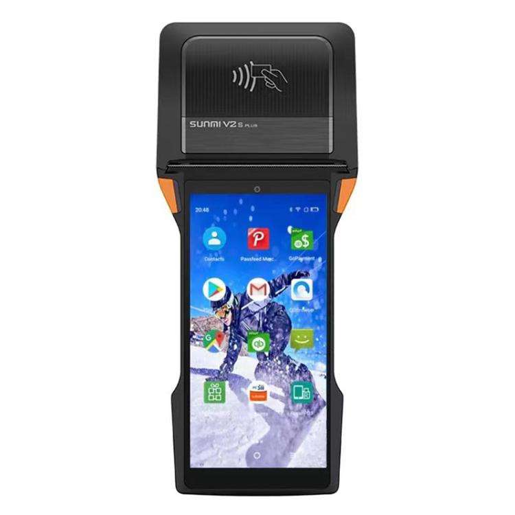 SUNMI V2s PLUS Handheld Cash Register With 80mm Printer Intelligent Mobile Terminal, Spec: 3+32G ...