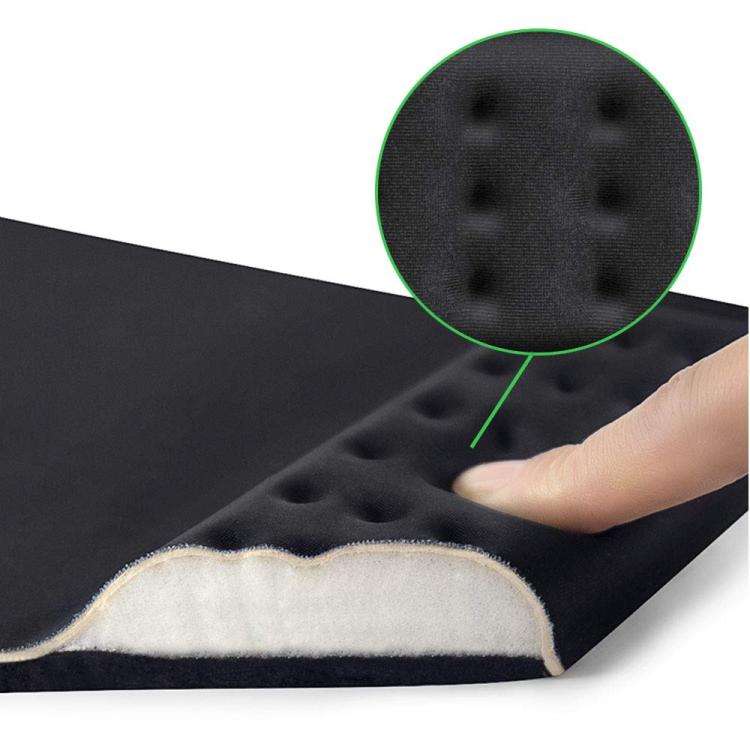 Rectangular Memory Foam Slow Rebound Wrist Breathable Mouse Pad(Black)