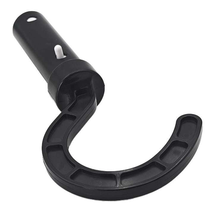 Pool Robot Cleaners Fixedly Connected Telescopic Pole Hook(Black)