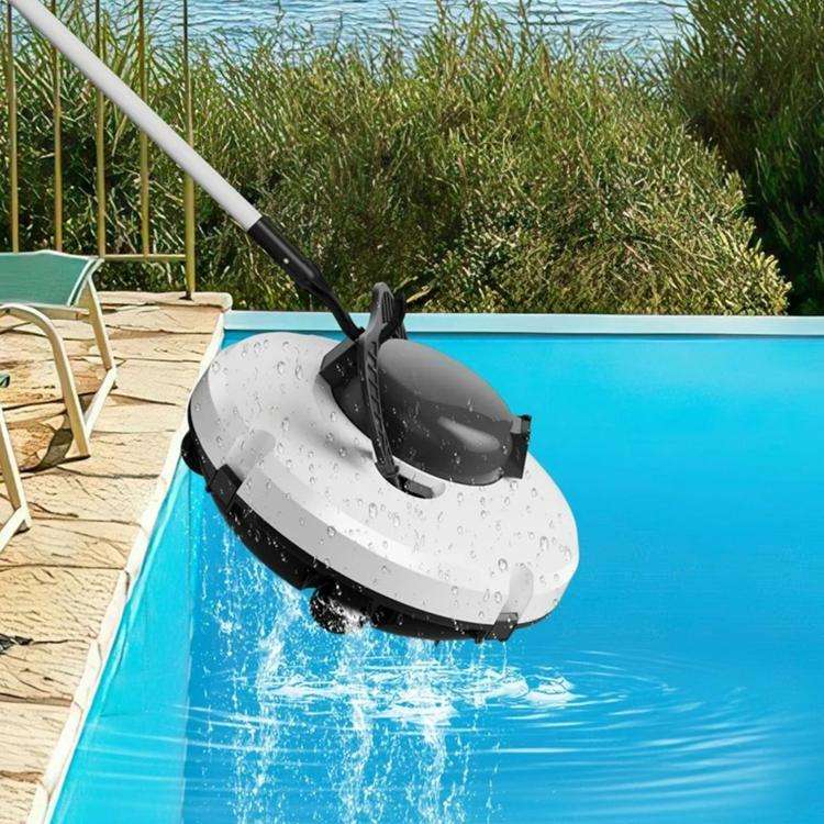 Pool Robot Cleaners Fixedly Connected Telescopic Pole Hook(Black)
