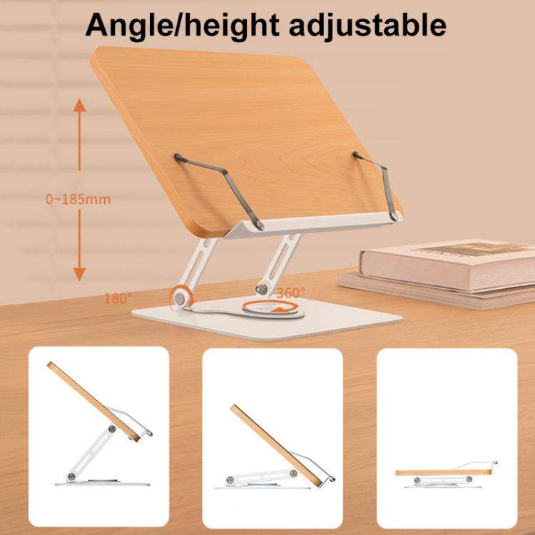 Vaydeer YD1011 360-Degree Rotating Lifting Reading Stand Multifunctional Folding Tablet Stand(Sil...