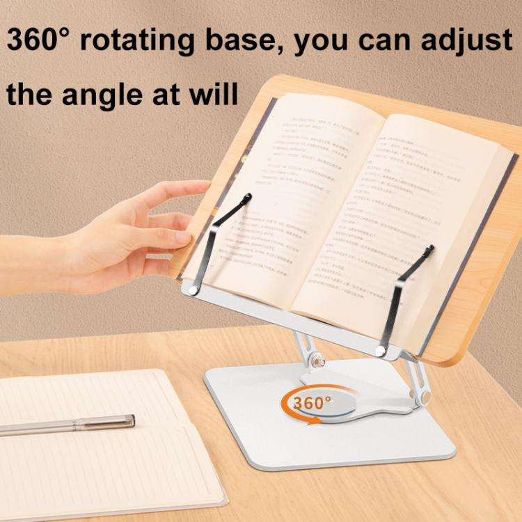 Vaydeer YD1011 360-Degree Rotating Lifting Reading Stand Multifunctional Folding Tablet Stand(Sil...