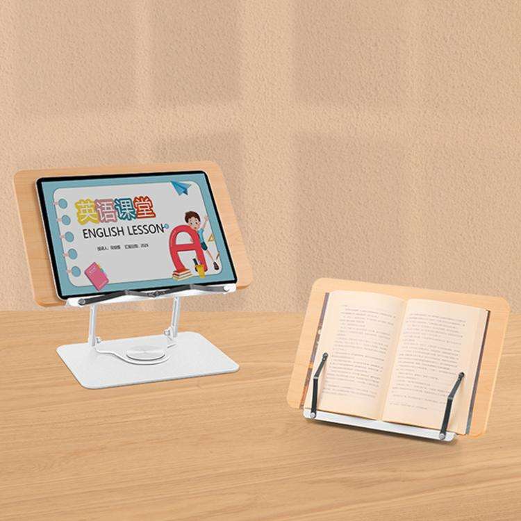 Vaydeer YD1011 360-Degree Rotating Lifting Reading Stand Multifunctional Folding Tablet Stand(Sil...