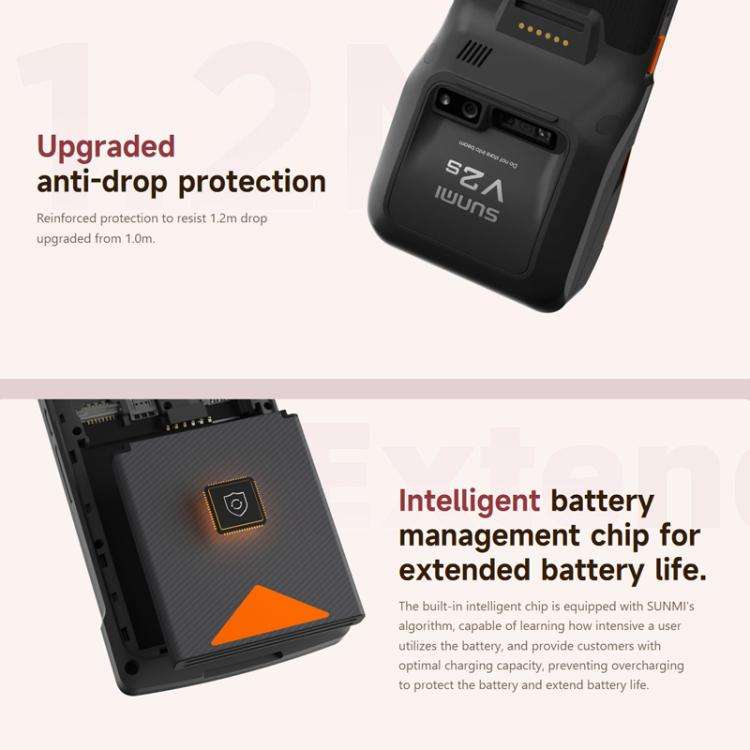 SUNMI V2s Scanning Label Printing Cash Register, Spec: NFC 2+16G(US Plug)