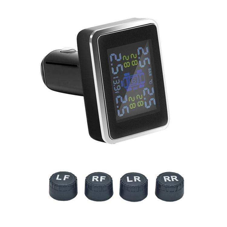 Car Cigarette Lighter Type Tire Pressure Monitor Wireless Tire Pressure Sensor, Style: External