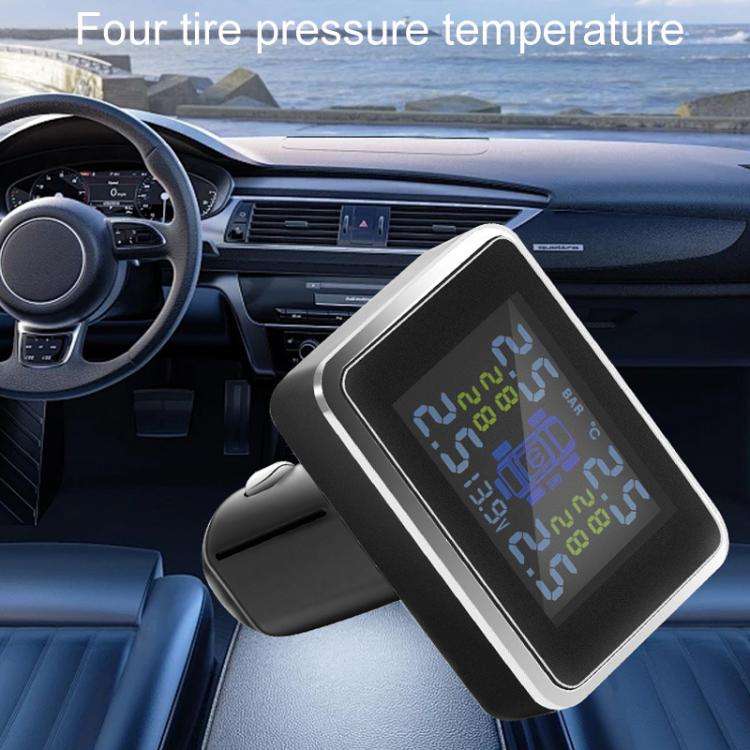 Car Cigarette Lighter Type Tire Pressure Monitor Wireless Tire Pressure Sensor, Style: External