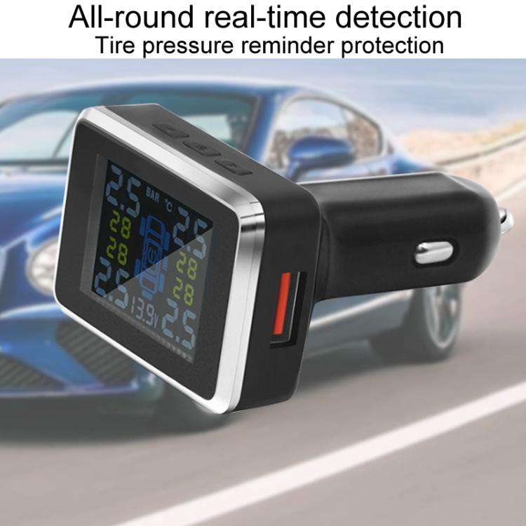 Car Cigarette Lighter Type Tire Pressure Monitor Wireless Tire Pressure Sensor, Style: External