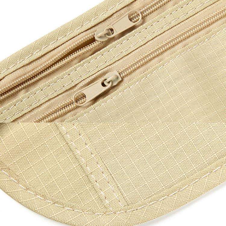 AOTU AT8853 Travelling Close Anti-theft Waist Pack Sports Thin Invisible Wallet(Beige)